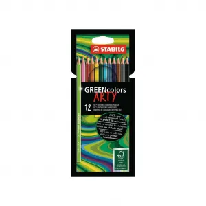 Farbičky STABILO GREENcolors 12ks `ARTY`