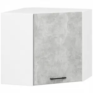 Ak furniture Kuchyňská linka Olivie 3 m beton/bílá/dub sonoma