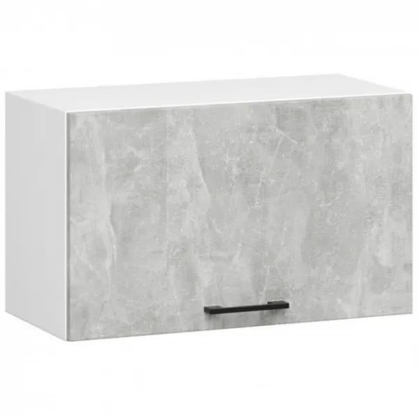 Ak furniture Kuchyňská linka Olivie 3 m beton/bílá/dub sonoma