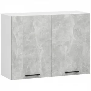 Ak furniture Kuchyňská linka Olivie 3 m beton/bílá/dub sonoma