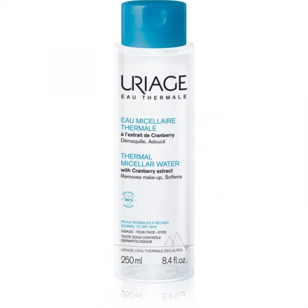 Uriage Hygiène Thermal Micellar Water - Normal to Dry Skin micelárna čistiaca voda pre normálnu až suchú pleť 250 ml