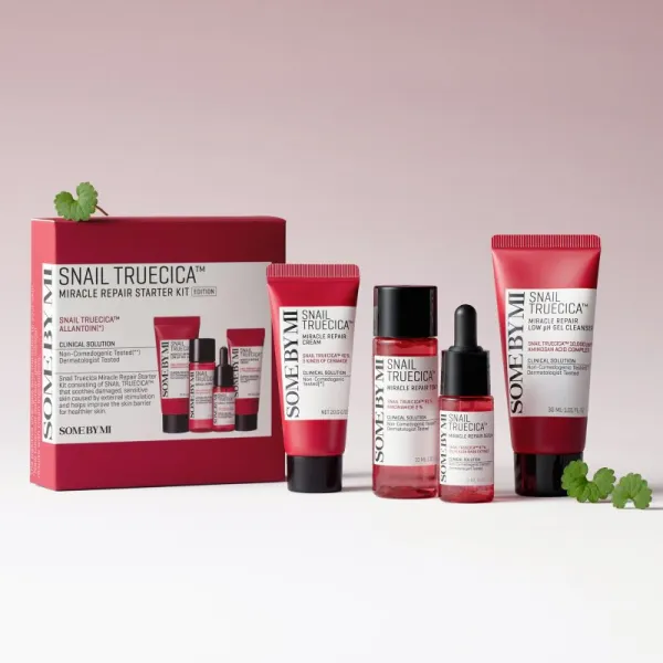 Some By Mi Snail Truecica Miracle Repair Starter Kit darčeková sada pre citlivú pleť so sklonom k akné