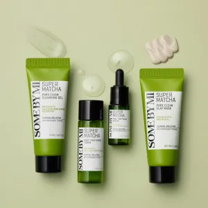 Some By Mi Super Matcha Pore Care Starter Kit darčeková sada pre stiahnutie pórov a matný vzhľad pleti