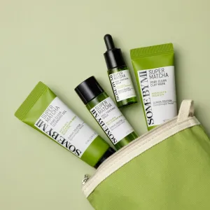 Some By Mi Super Matcha Pore Care Starter Kit darčeková sada pre stiahnutie pórov a matný vzhľad pleti