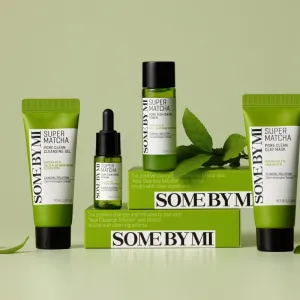 Some By Mi Super Matcha Pore Care Starter Kit darčeková sada pre stiahnutie pórov a matný vzhľad pleti