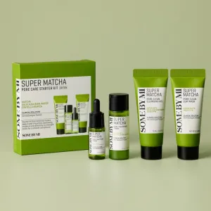 Some By Mi Super Matcha Pore Care Starter Kit darčeková sada pre stiahnutie pórov a matný vzhľad pleti