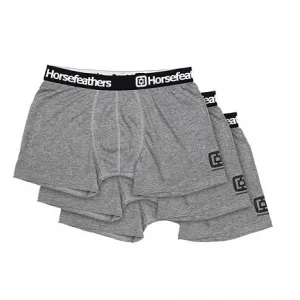 HORSEFEATHERS Boxerky Dynasty 3Pack - heather gray GRAY velikost M