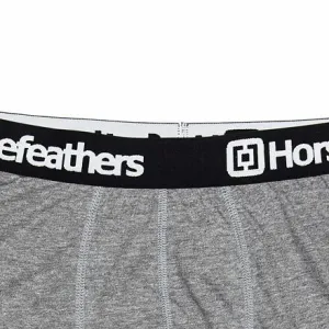 HORSEFEATHERS Boxerky Dynasty 3Pack - heather gray GRAY velikost M