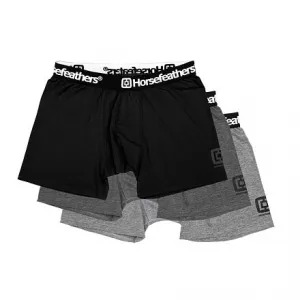 HORSEFEATHERS Boxerky Dynasty 3Pack - assorted BLACK velikost M
