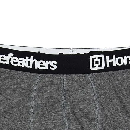 HORSEFEATHERS Boxerky Dynasty 3Pack - heather anthracite GRAY velikost M