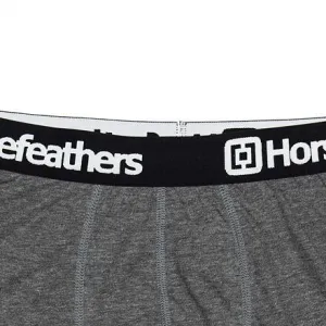 HORSEFEATHERS Boxerky Dynasty 3Pack - heather anthracite GRAY velikost M
