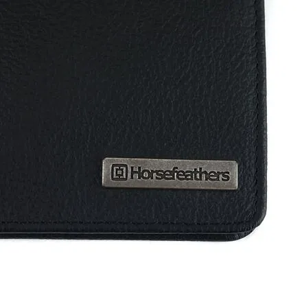 HORSEFEATHERS Peňaženka Brad - black BLACK