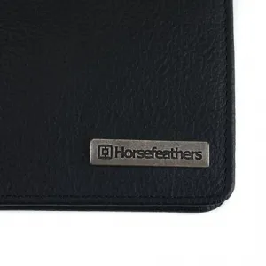HORSEFEATHERS Peňaženka Brad - black BLACK