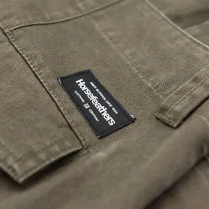HORSEFEATHERS Kraťasy Baxter - olive GREEN velikost 28