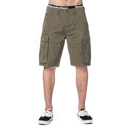 HORSEFEATHERS Kraťasy Baxter - olive GREEN velikost 28