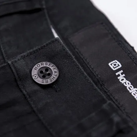 HORSEFEATHERS Nohavice Macks - black BLACK velikost 32