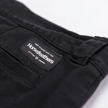 HORSEFEATHERS Nohavice Macks - black BLACK velikost 32