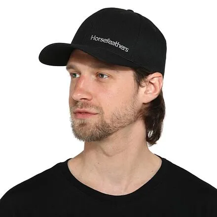 HORSEFEATHERS Šiltovka Beckett - black BLACK