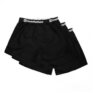 HORSEFEATHERS Trenírky Frazier 3pack - black BLACK velikost L