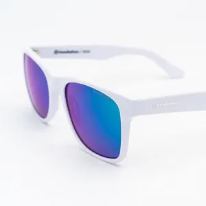 HORSEFEATHERS Slnečné okuliare Foster - gloss white/mirror green WHITE