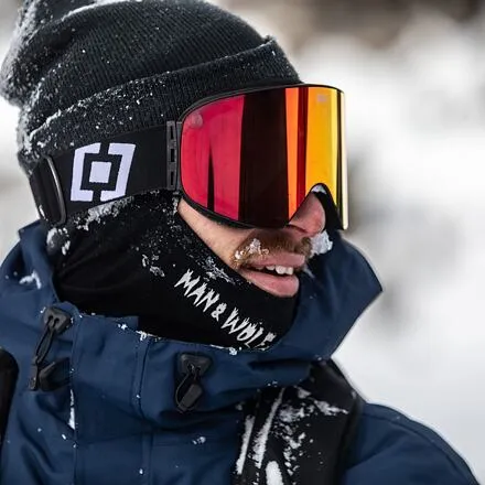 HORSEFEATHERS Okuliare na snowboard Edmond - black/mirror red BLACK