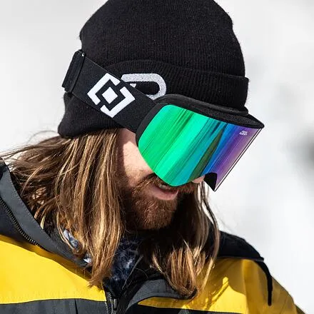 HORSEFEATHERS Okuliare na snowboard Colt - black/mirror green BLACK