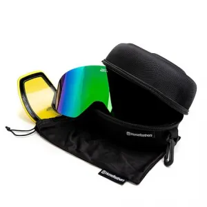 HORSEFEATHERS Okuliare na snowboard Colt - black/mirror green BLACK