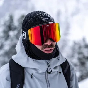 HORSEFEATHERS Okuliare na snowboard Colt - black/mirror red BLACK