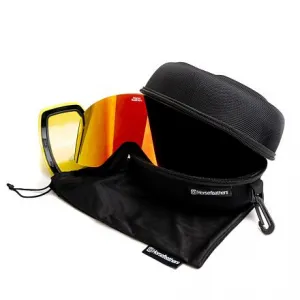 HORSEFEATHERS Okuliare na snowboard Colt - black/mirror red BLACK