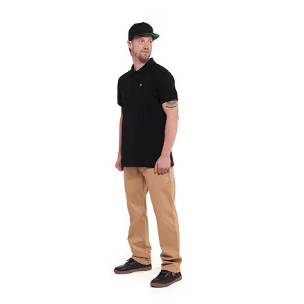 HORSEFEATHERS Tričko Kato Polo - black BLACK velikost M