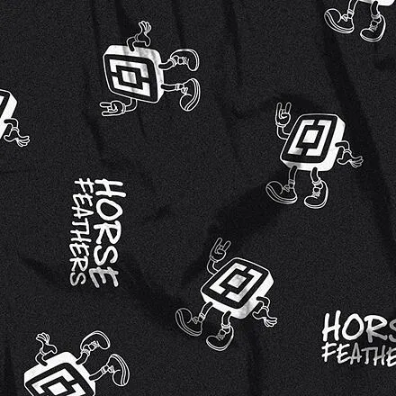 HORSEFEATHERS Trenírky Manny - logoman BLACK velikost S