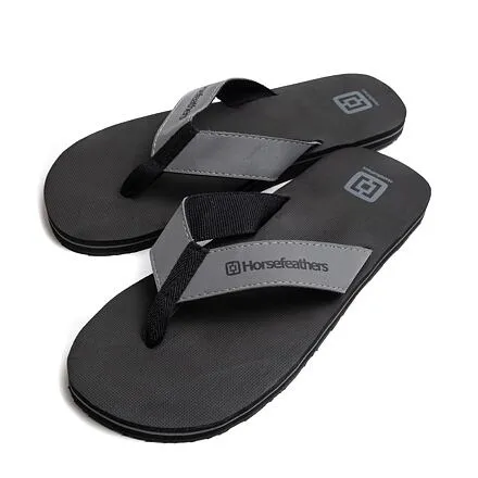 HORSEFEATHERS Žabky Walker - black/gray BLACK velikost 7