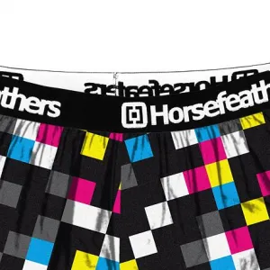HORSEFEATHERS Trenírky Frazier - cmyk check BLACK velikost M