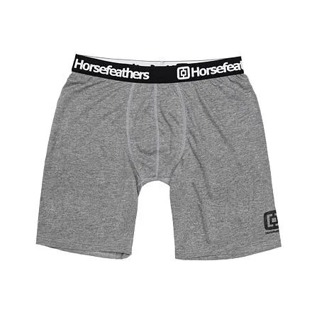HORSEFEATHERS Boxerky Dynasty Long 3Pack - heather gray GRAY velikost M