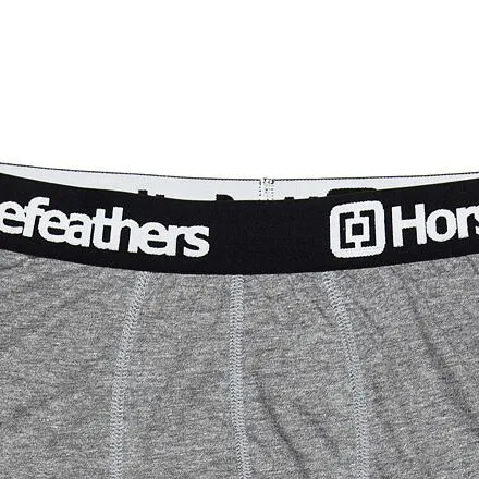 HORSEFEATHERS Boxerky Dynasty Long 3Pack - heather gray GRAY velikost M