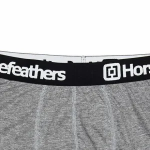 HORSEFEATHERS Boxerky Dynasty Long 3Pack - heather gray GRAY velikost M