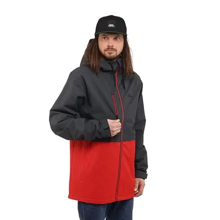 HORSEFEATHERS Bunda Closter II - phantom/lava red GRAY velikost S