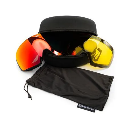 HORSEFEATHERS Okuliare na snowboard Scout - black/mirror red BLACK