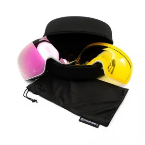 HORSEFEATHERS Okuliare na snowboard Scout - white/mirror pink WHITE