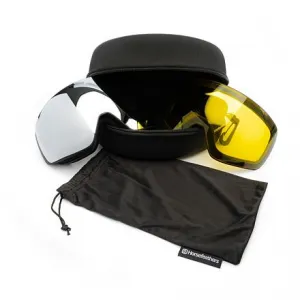 HORSEFEATHERS Okuliare na snowboard Scout - black/mirror silver BLACK