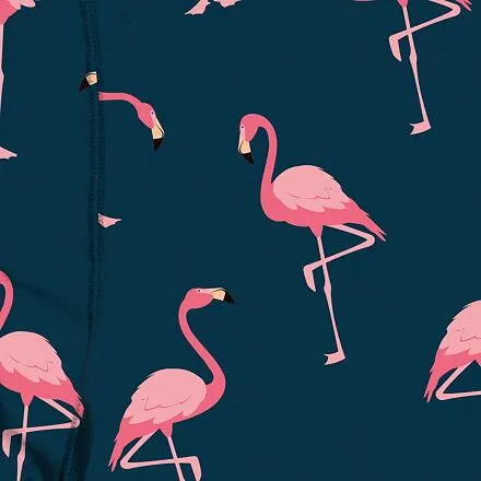 HORSEFEATHERS Boxerky Sidney - flamingos BLUE velikost L