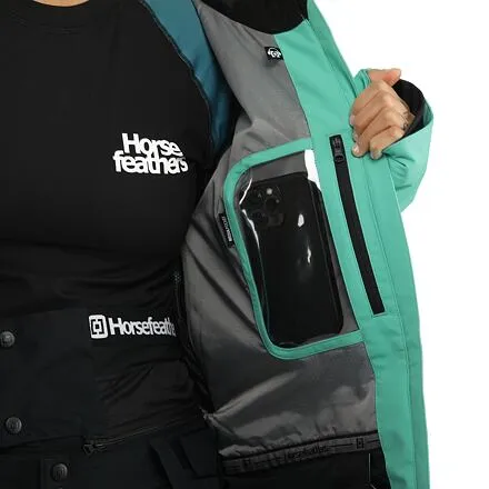 HORSEFEATHERS Bunda Larra II - turquoise GREEN velikost S