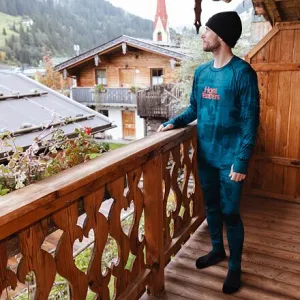 HORSEFEATHERS Termo nohavice Riley - depth BLUE velikost S