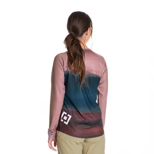 HORSEFEATHERS Dámsky bike dres Quantum LS - foggy BLUE velikost XS
