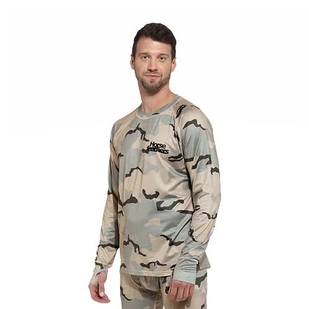HORSEFEATHERS Termo tričko Riley - desert camo CAMO velikost S