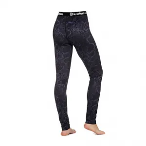 HORSEFEATHERS Termo nohavice Mirra - contour lines BLACK velikost S