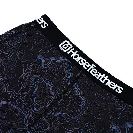 HORSEFEATHERS Termo nohavice Mirra - contour lines BLACK velikost S