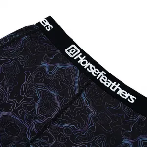 HORSEFEATHERS Termo nohavice Mirra - contour lines BLACK velikost S
