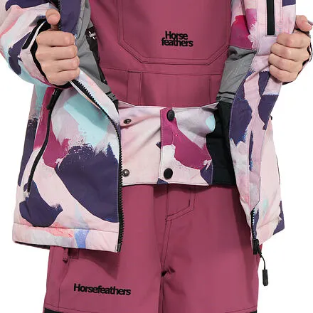 HORSEFEATHERS Detská bunda Halia - abstract paint PINK velikost L