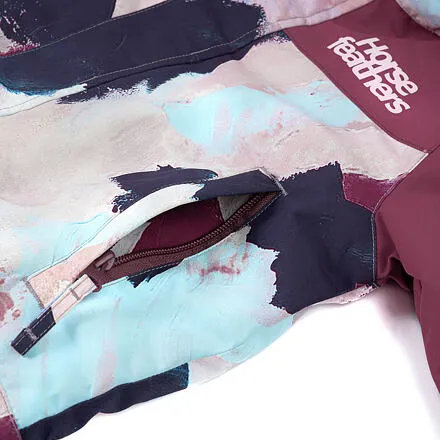 HORSEFEATHERS Detská zimná kombinéza Spirit One Piece - abstract paint PINK velikost 3-4
